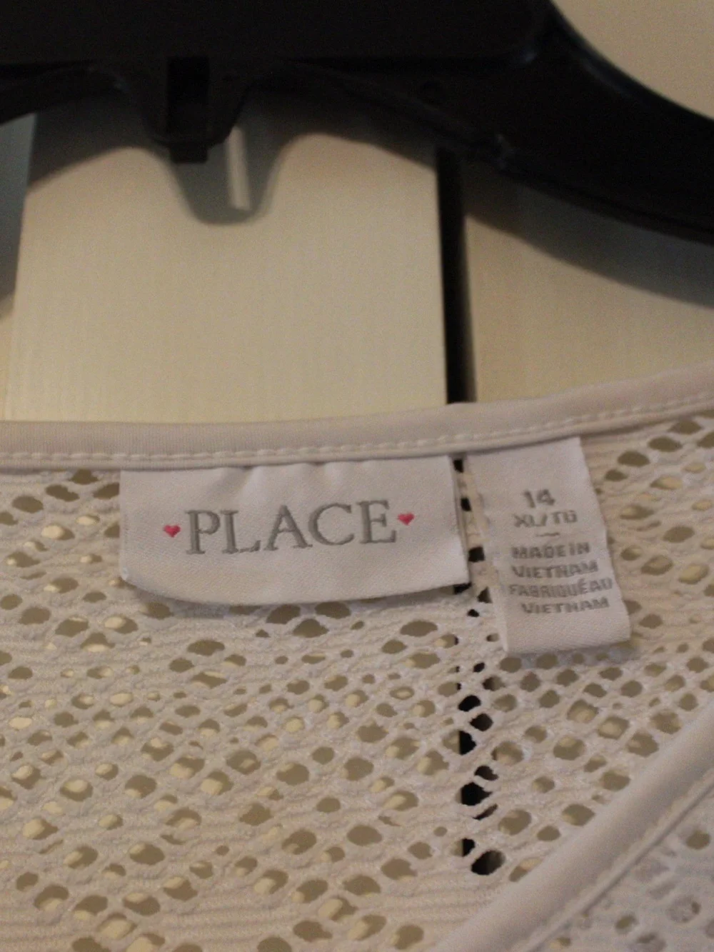 The Children’s Place White Crochet Swim Cover-Up | Size 14